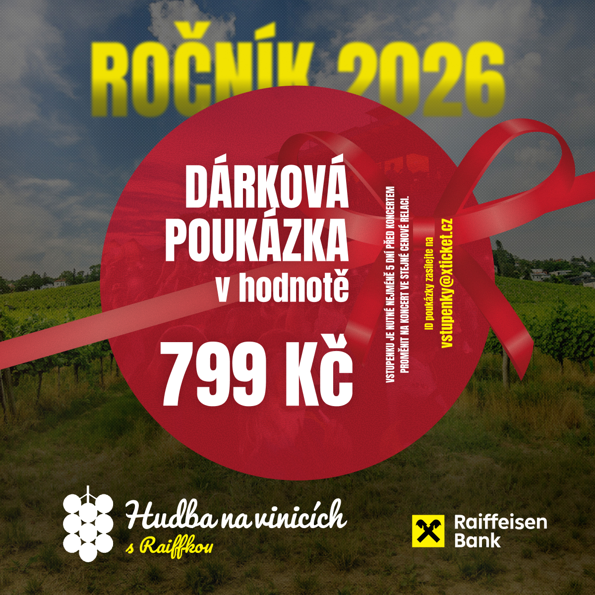 Hudba na vinicích 2026 - Dárková poukázka